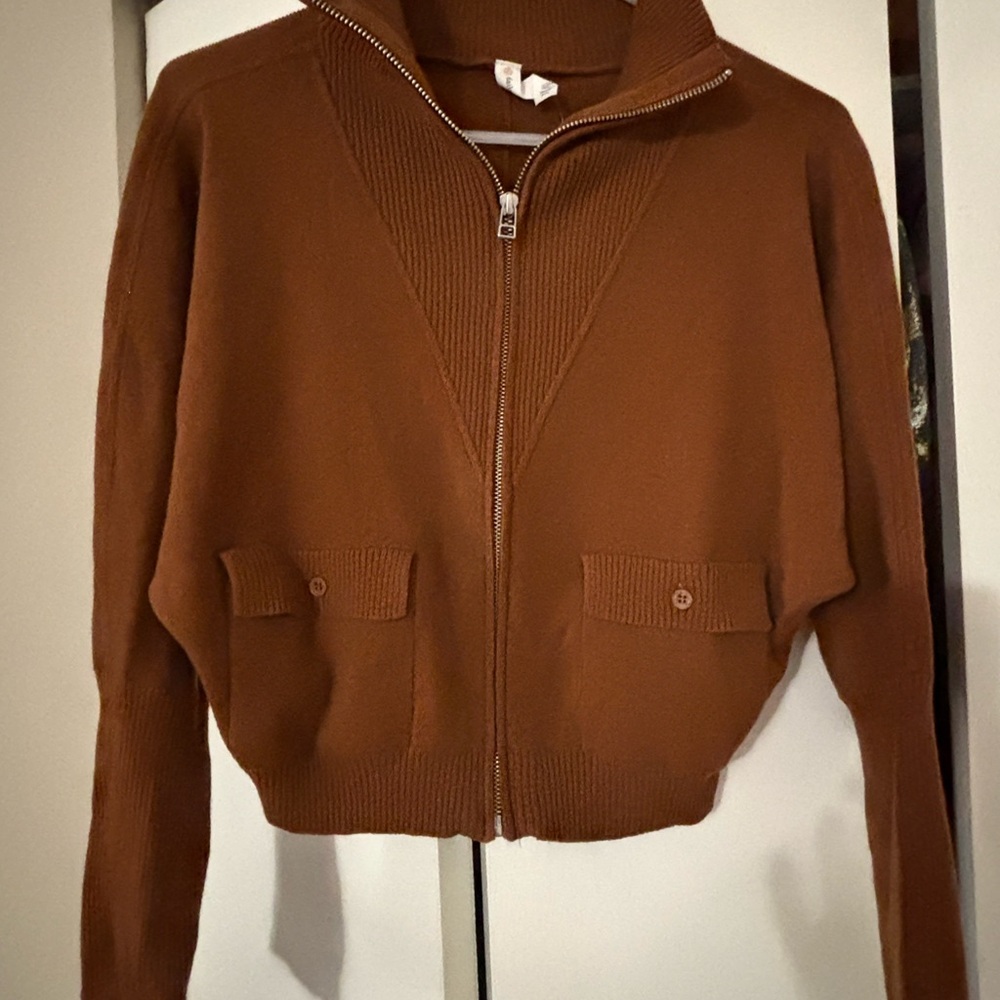 Anthropologie Brown Turtleneck Sweater